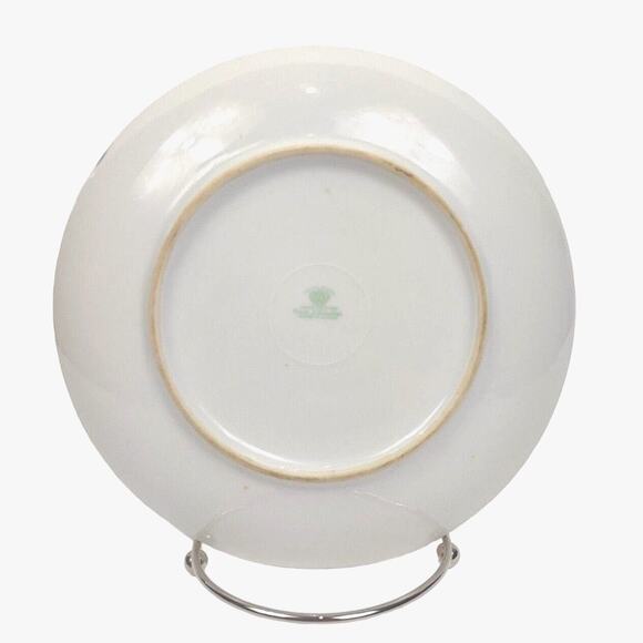 Vintage Meito China Hand Painted Landscape Plate Frank J Donahoe Sunset Hut - Picture 3 of 7